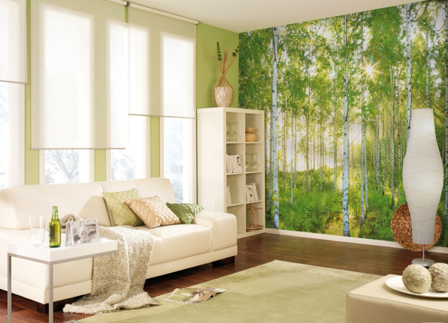 Фотообои в интерьере кухни