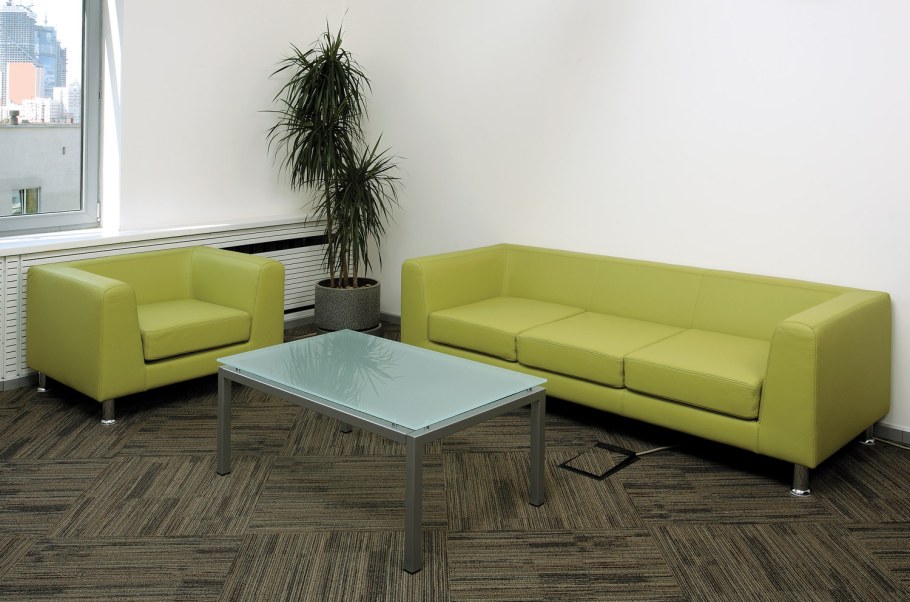 Диван офисный - экокожа: Kare•03m/Eco * 3-х местный