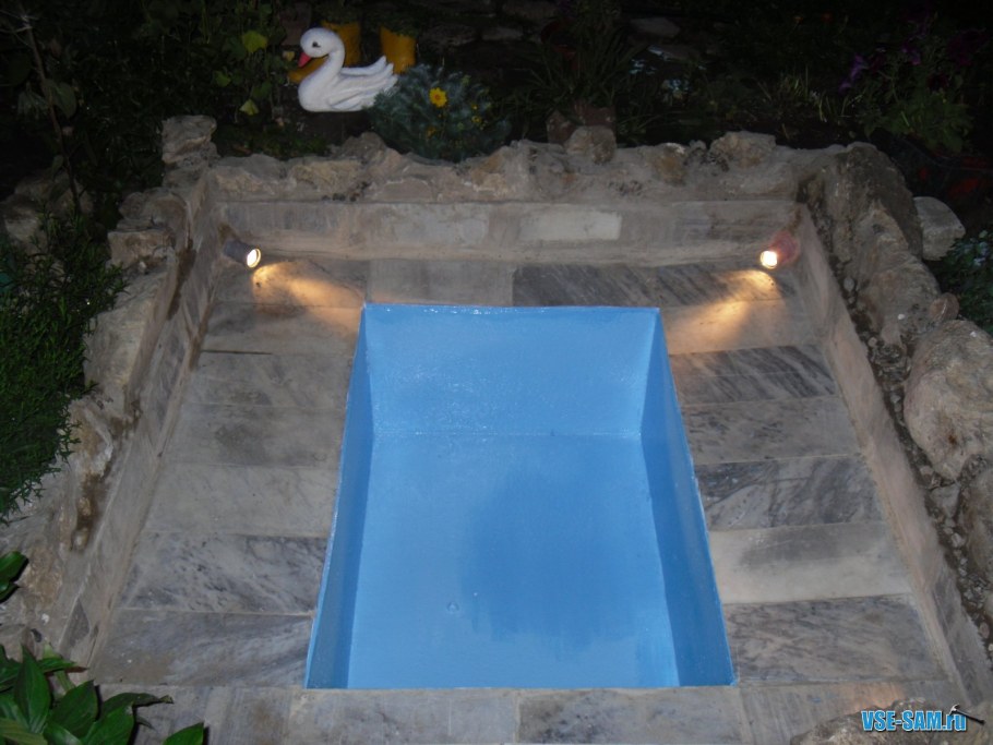 Мини водоем в саду