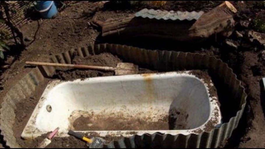 Ванна для водоема в саду