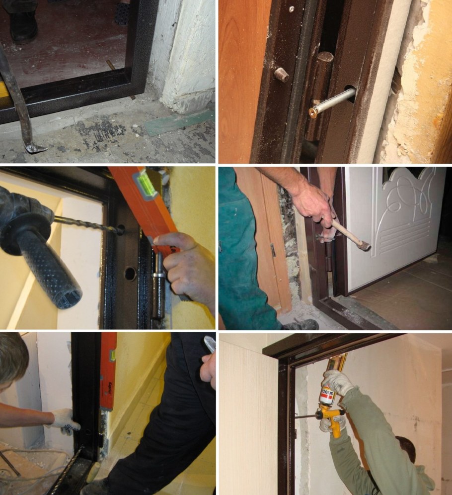 Монтаж входной двери