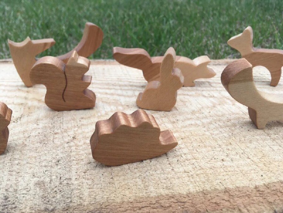 Зверушки из дерева