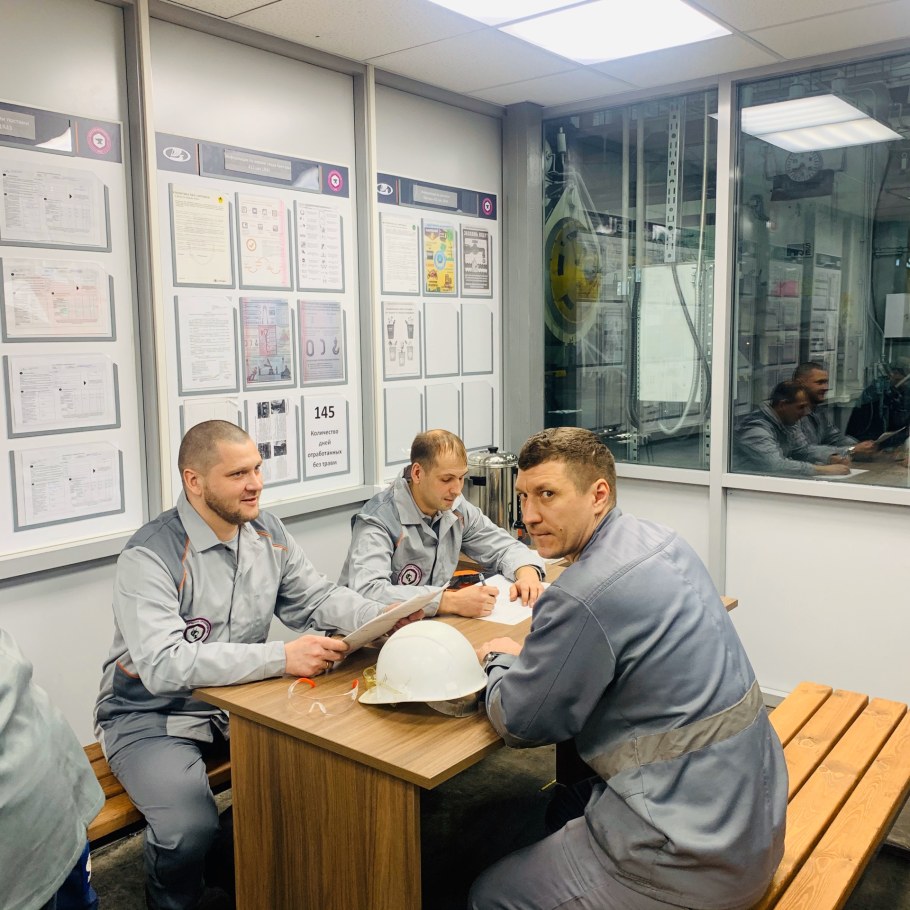 Зона отдыха на заводе