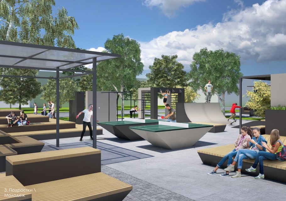 Зона отдыха в школе