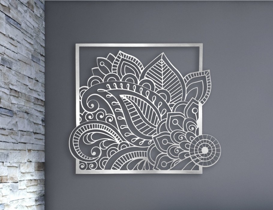 Декоративное панно металл