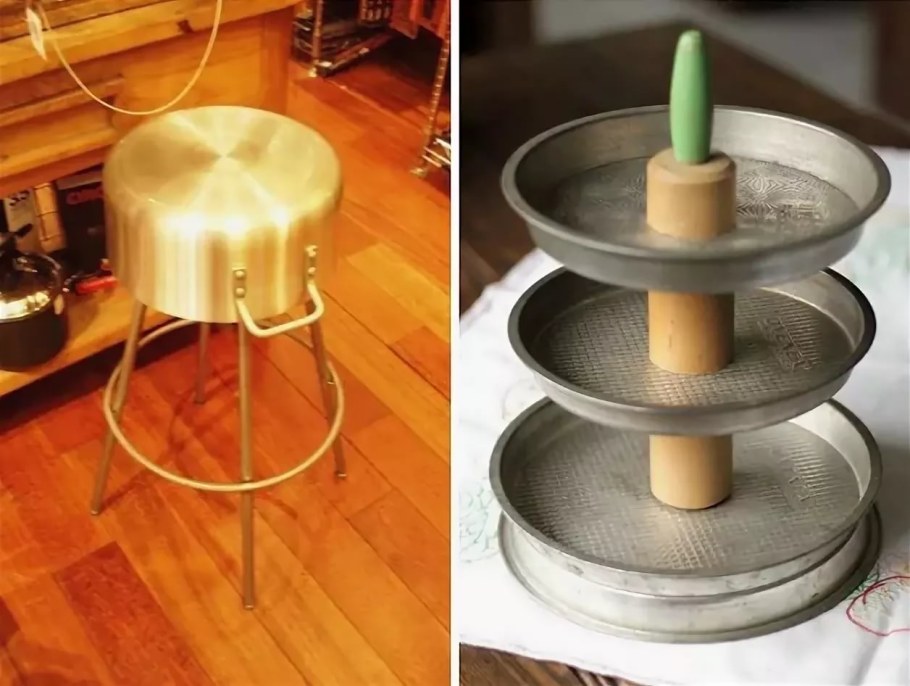 Поделки из старых сковородок