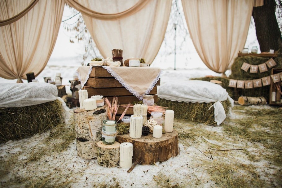 Вечеринка в стиле рустик