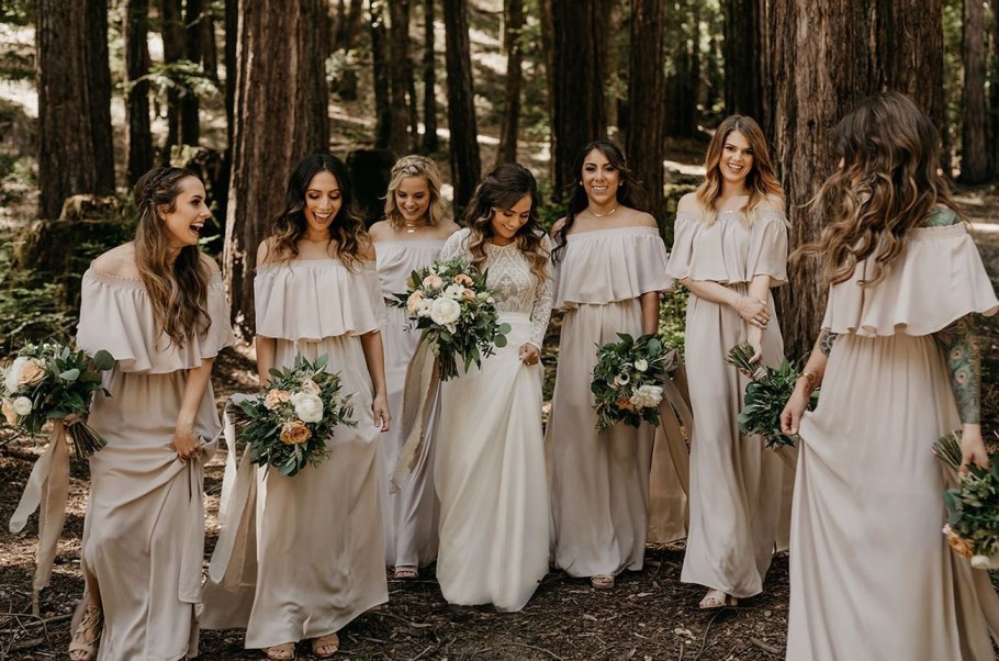Свадьба в стиле рустик подружки невесты