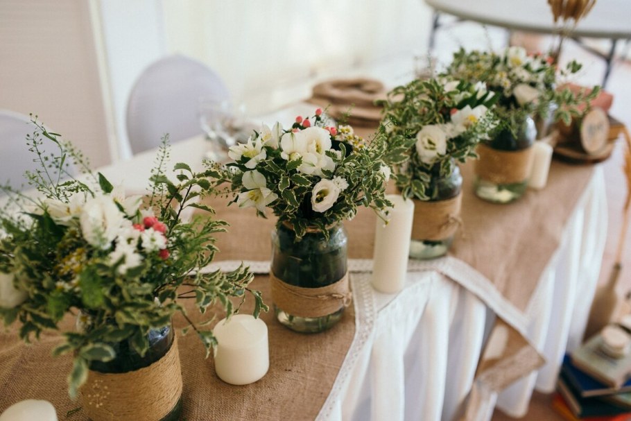 Свадьба в стиле рустик невеста