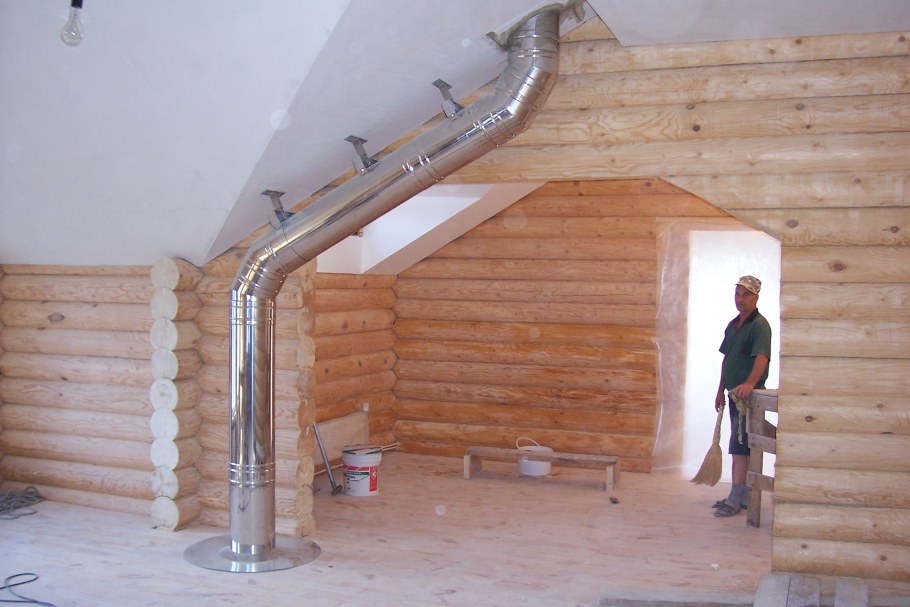 Вентиляция в бревенчатом доме
