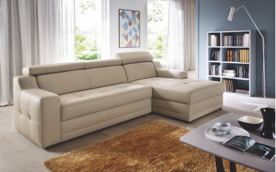 Угловой диван раскладывающийся вперед