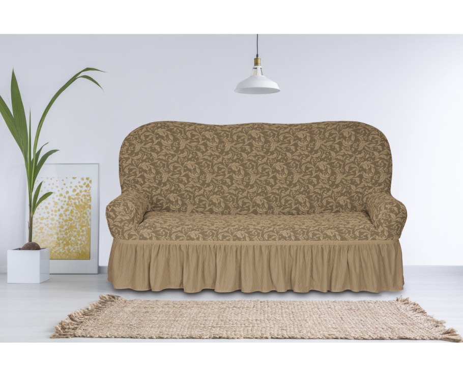 Чехол жаккард на угловой диван v-1446