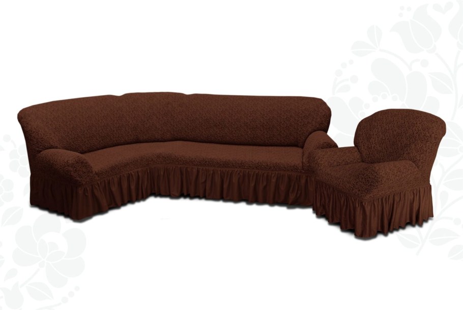 Чехол на угловой диван Riksor Мелисса