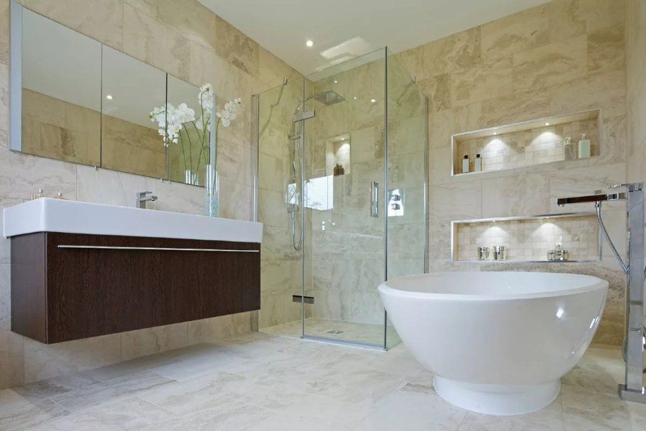 Мраморная плитка для ванной