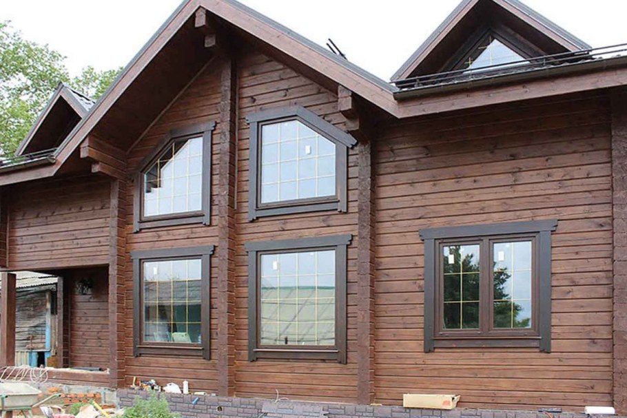 Обналичка окон блок Хаус