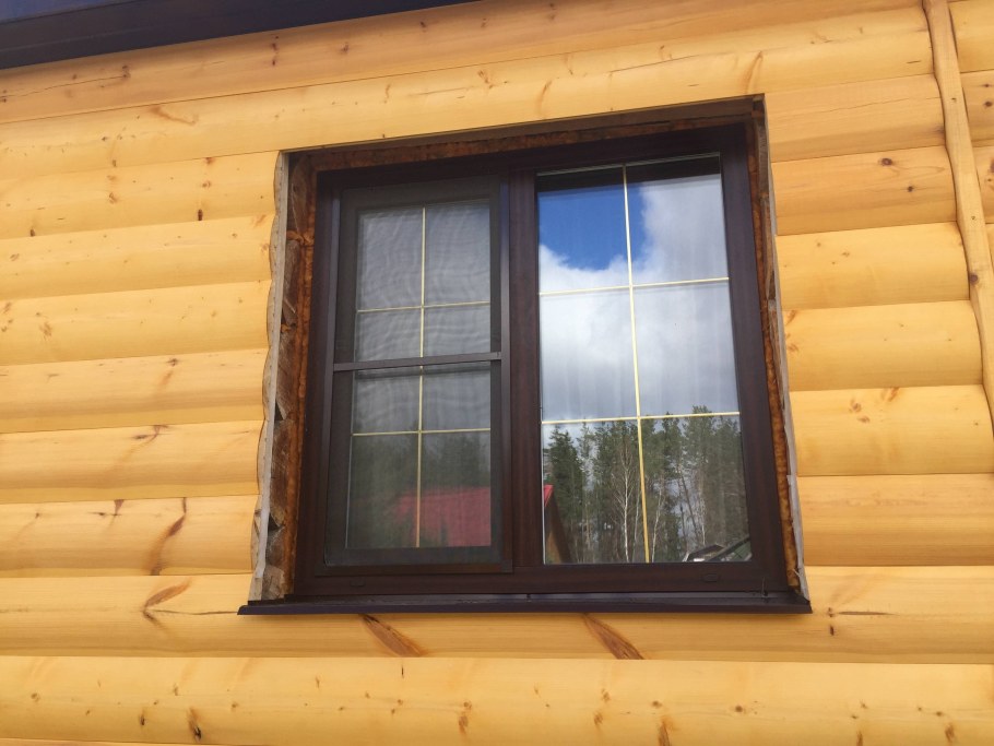 Козырьки на окна в деревянном доме