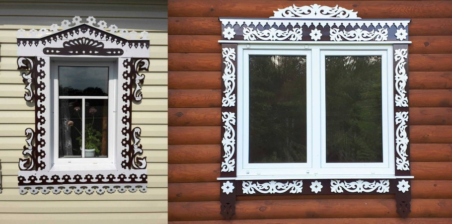 Деревянные наличники и откосы на окна