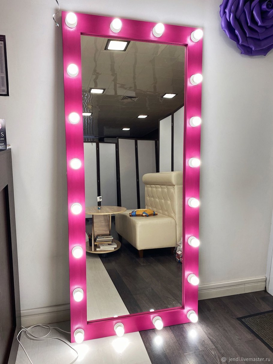 Гримерные зеркала с лампочками 80/80