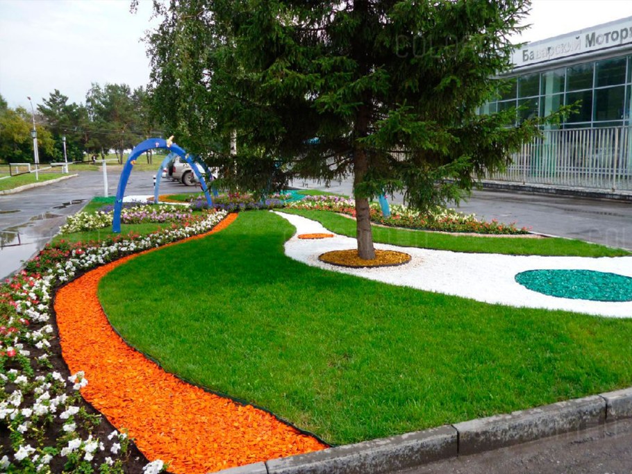 Галька в ландшафте