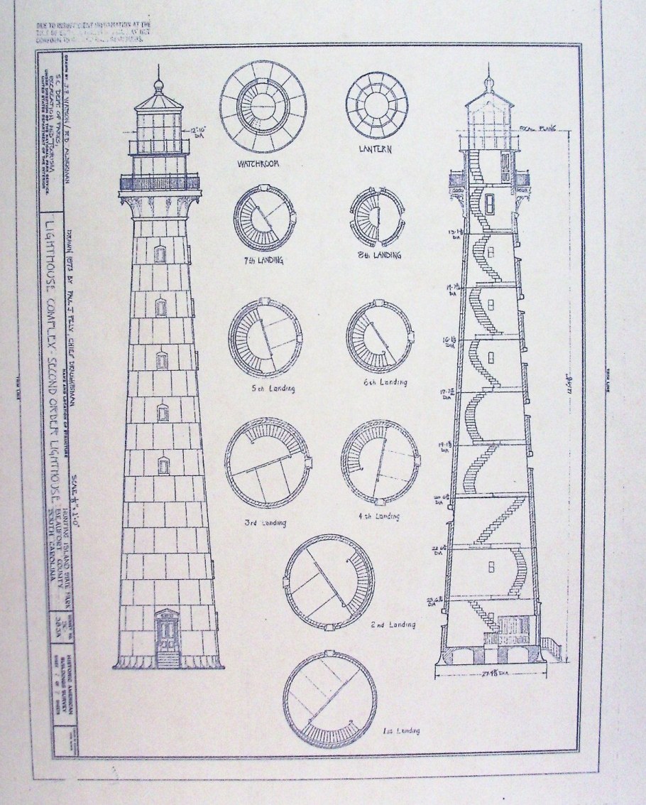 Старинный чертеж Маяк