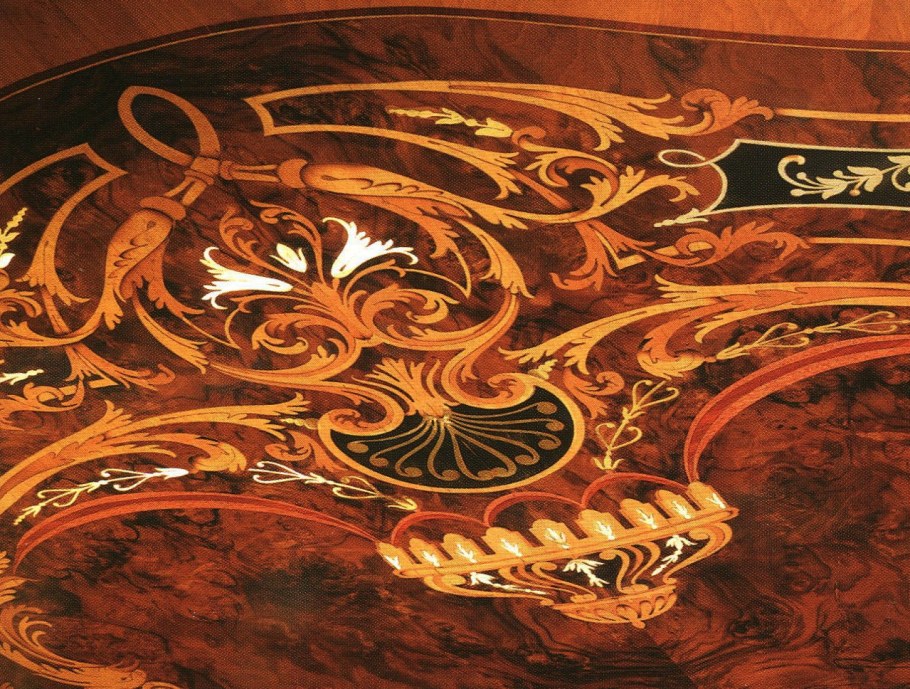 Мозаика по дереву интарсия инкрустация Маркетри