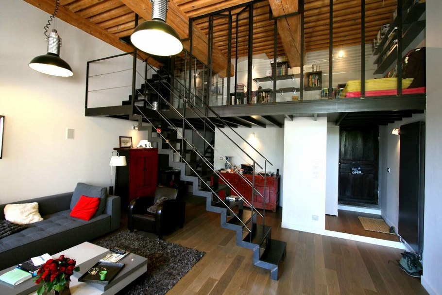Антресольный этаж в стиле лофт