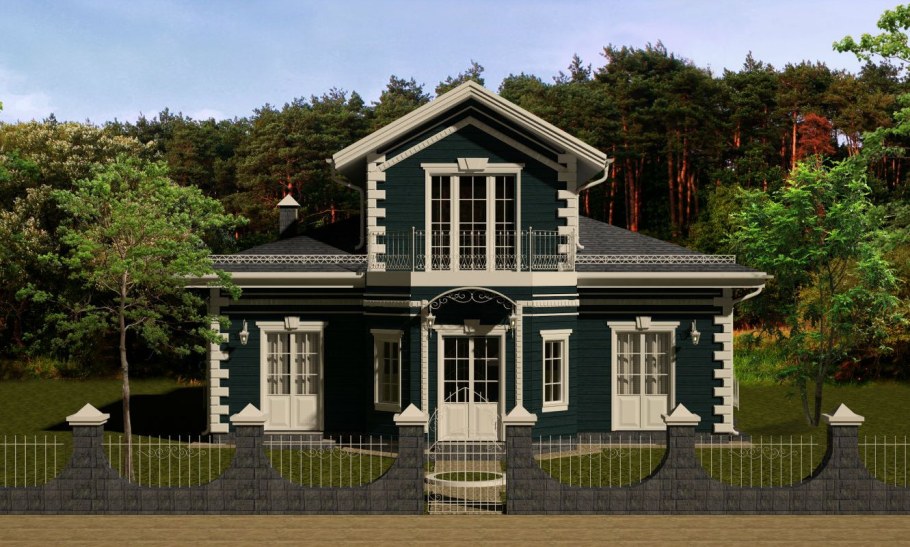 Особняк усадьба дом с мезонином