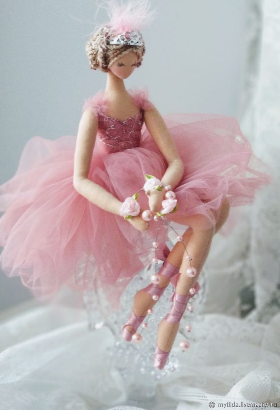 Кукла балерина фиолетовая