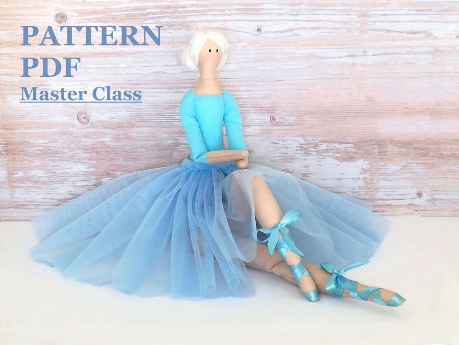 Кукла балерина из ткани