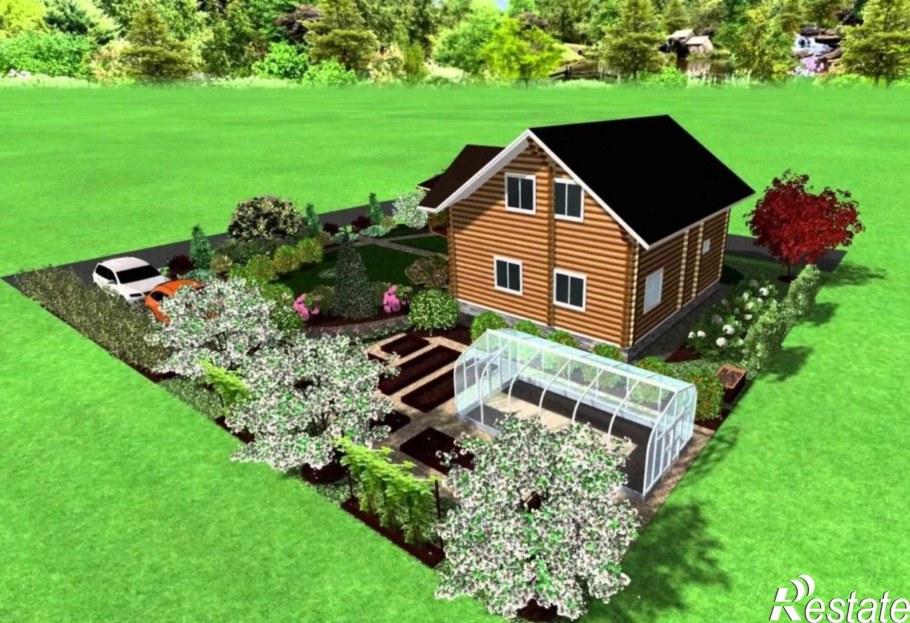 Макет приусадебного участка