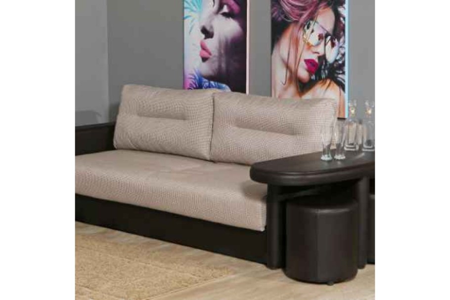 Диван Леон 1 д3 с двумя пуфами