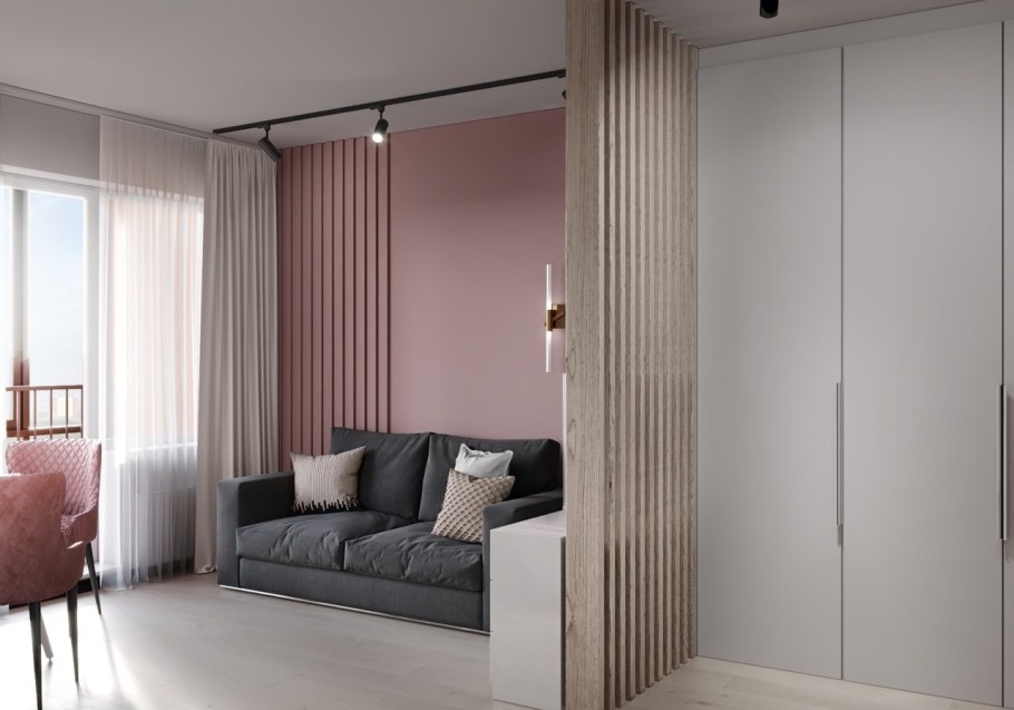 Перегородка штора для зонирования комнаты