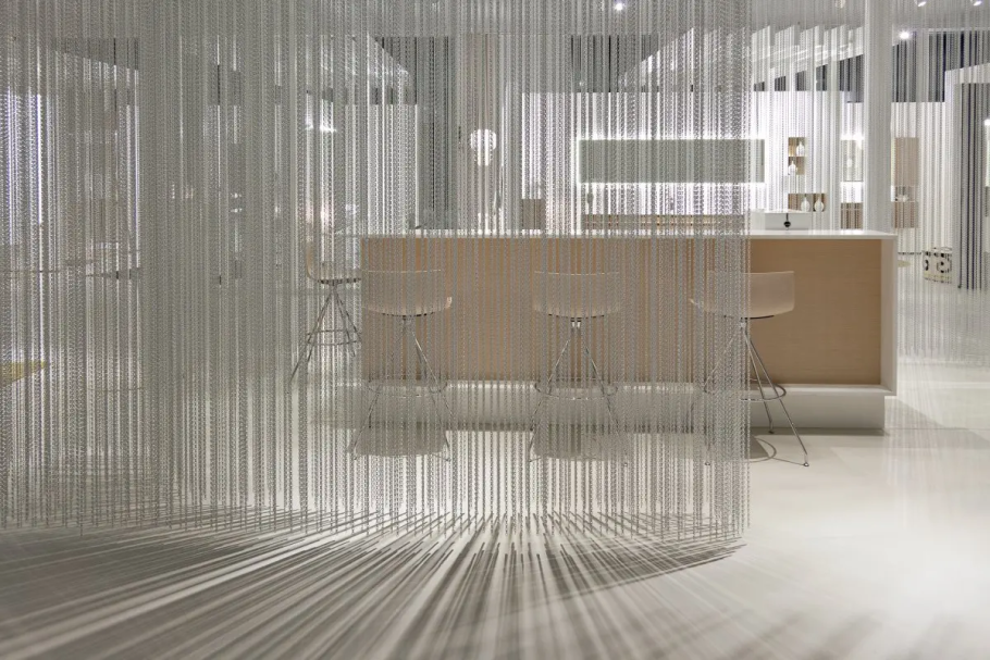 Нитевые перегородки для зонирования