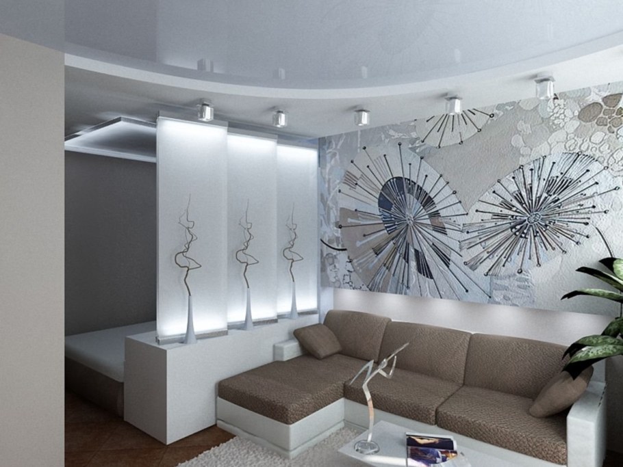 Зонирование однокомнатной квартиры