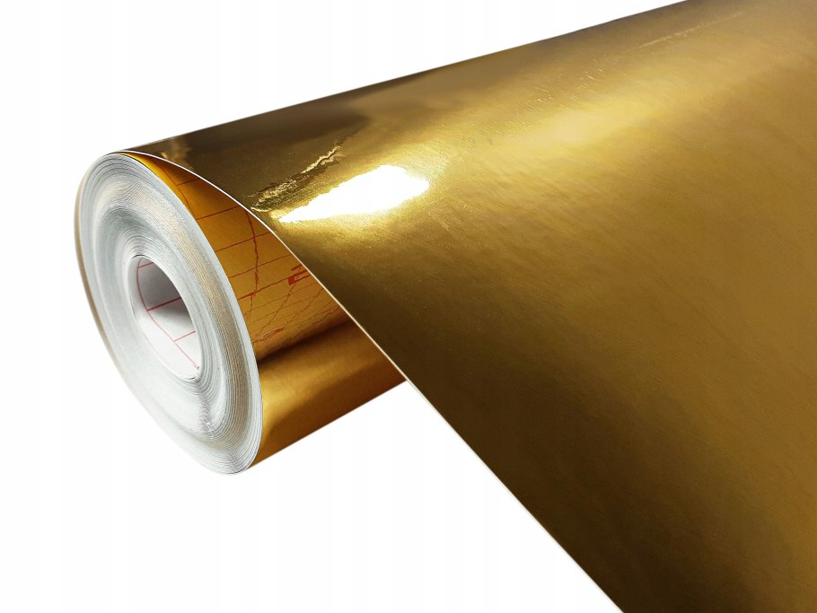 Пленка самоклеящаяся, металлизированная, золото, 0.45 х 3 м, 30 мкм