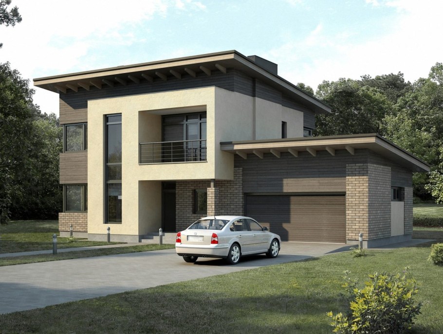 Двухэтажная пристройка к дому