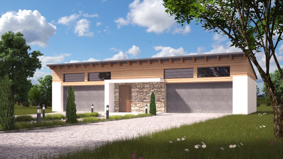 Двухэтажный гараж