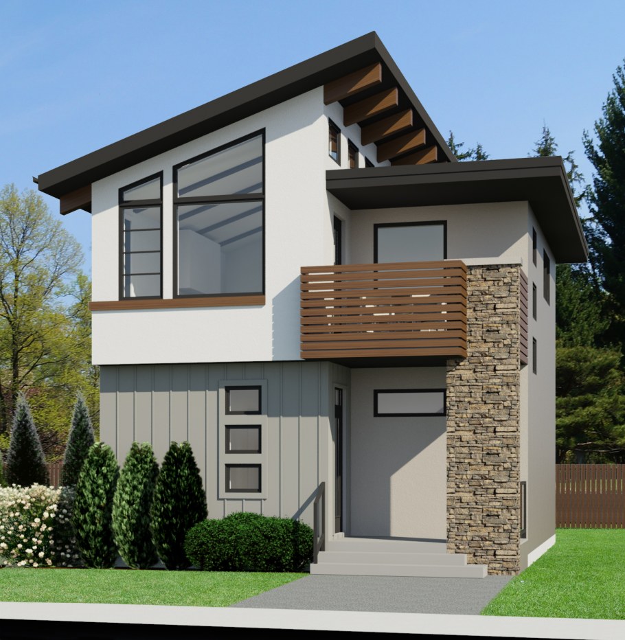 Гараж с покатой крышей