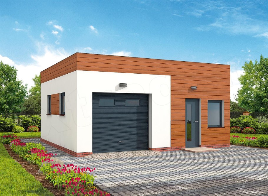 Проект двухэтажного гаража