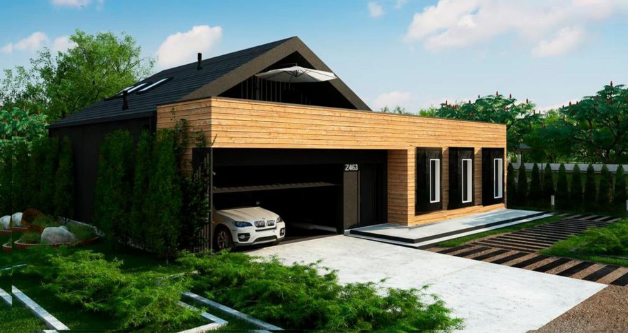 Хозблок с мастерской