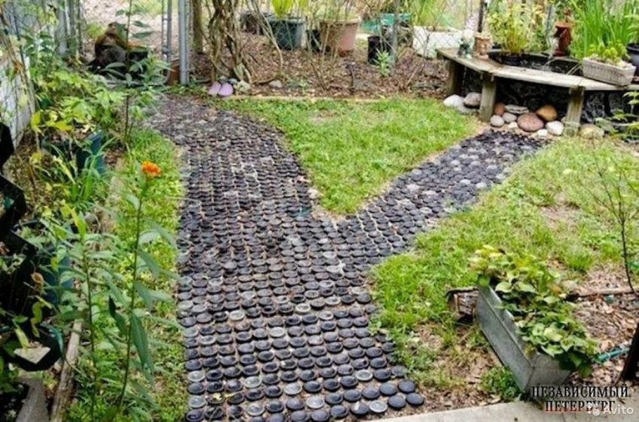 Самодельные садовые дорожки