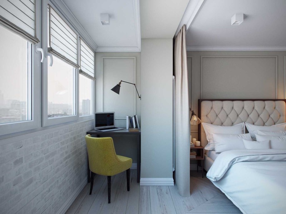 Спальня на балконе