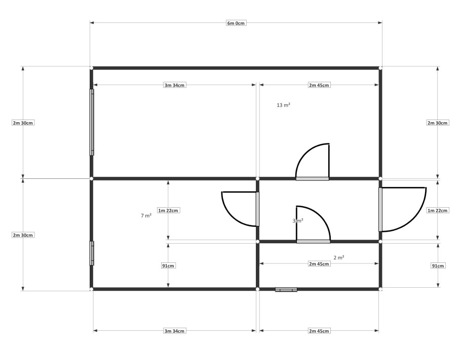 Бытовка 3х2 чертеж