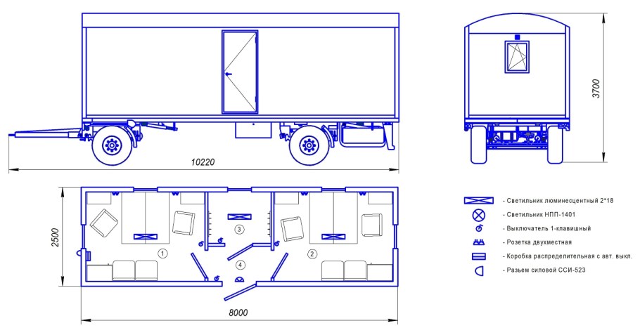 Чертежи каркасной бытовки 6х3