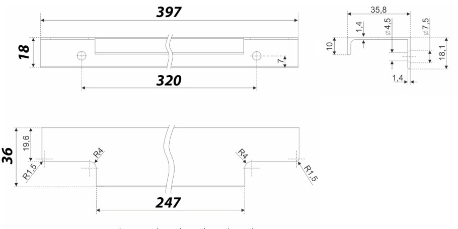Ручка uz 819-096 сатин