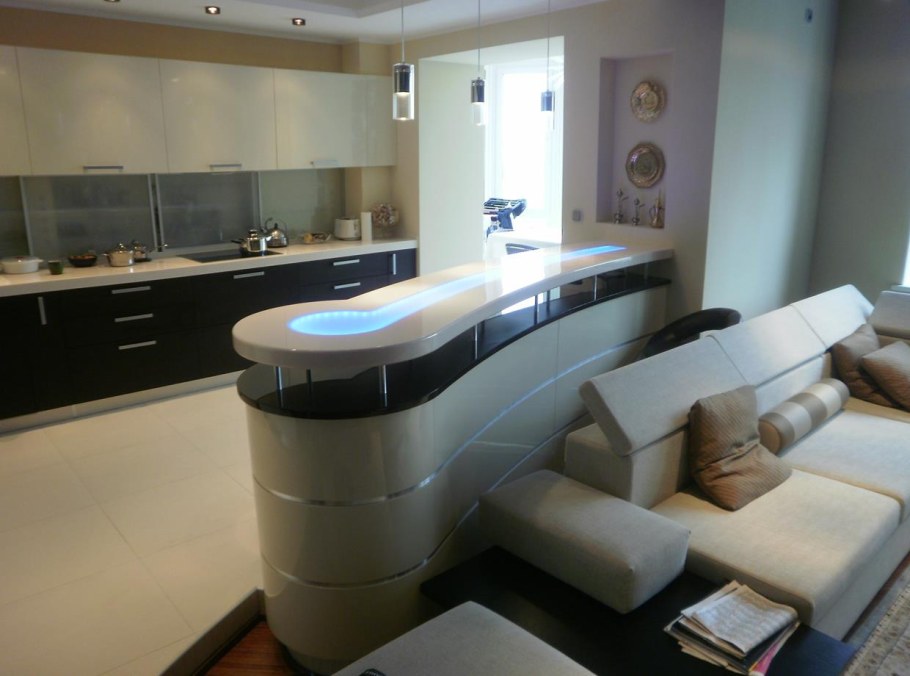 Мини кухня для студии