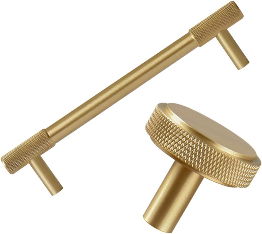 Золотые мебельные ручки