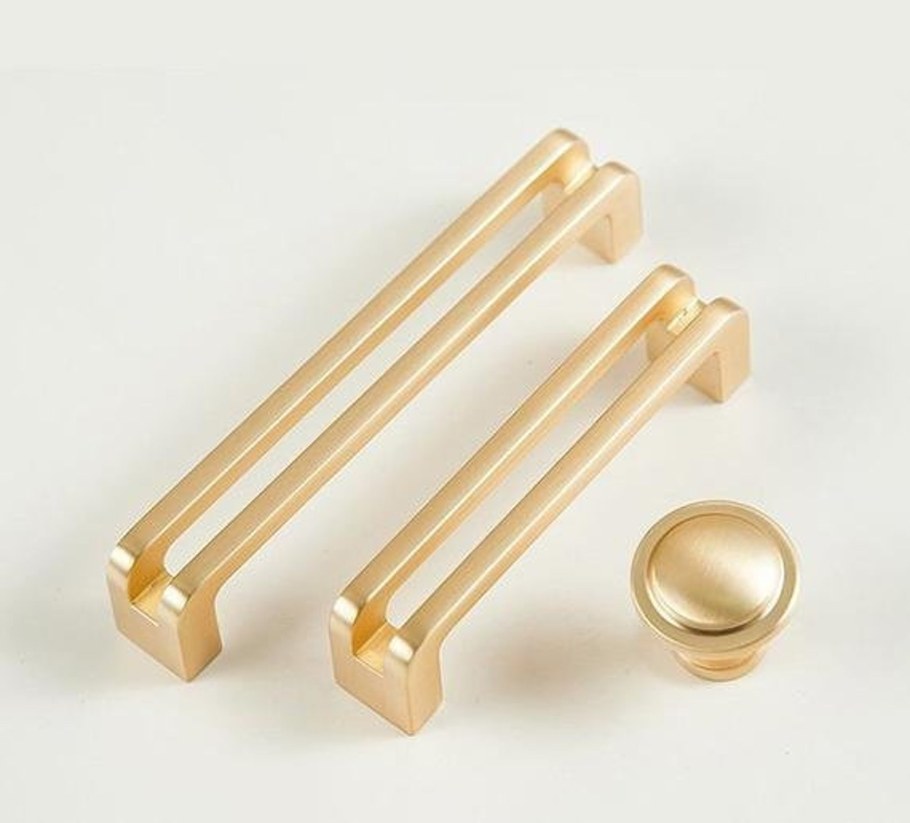 Золотые мебельные ручки