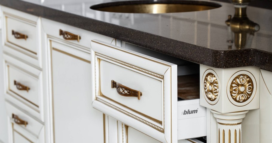 Ручка мебельная розовое золото