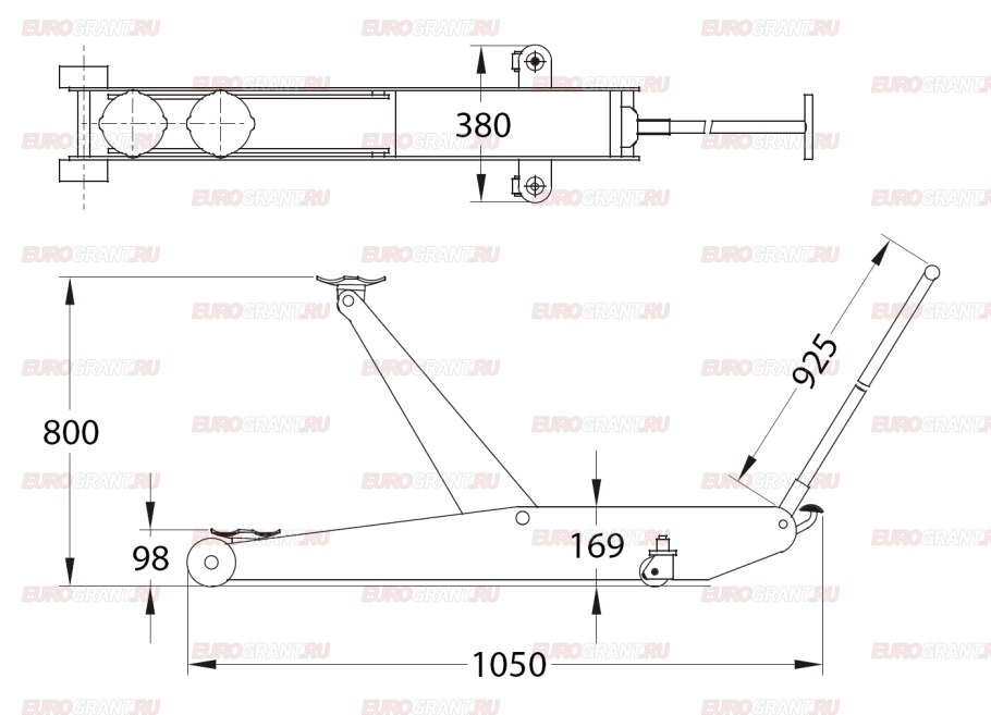 Винт домкрата РГР